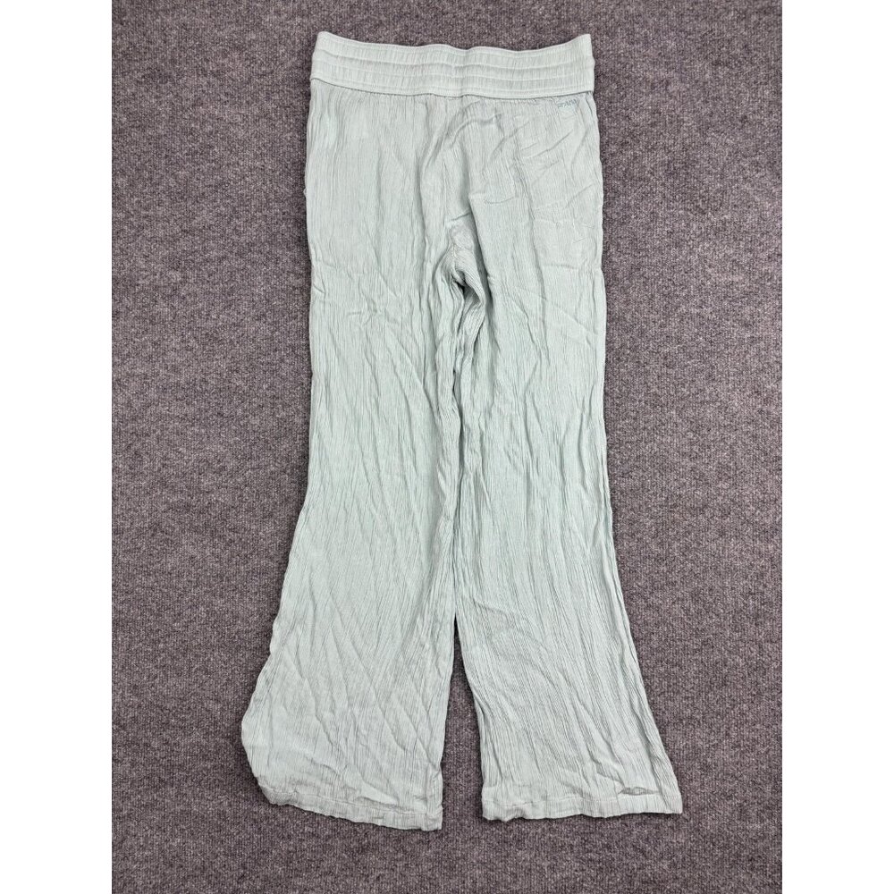 PrAna Dress Pants Womens XS Green Modal Crepe Wide Leg Elastic Waist Casual - Picture 7 of 8